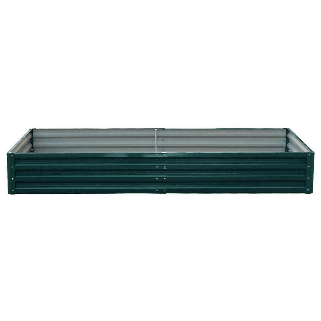 NNEDPE Garden Bed 240 x 120 x 30cm Galvanized Steel - Green