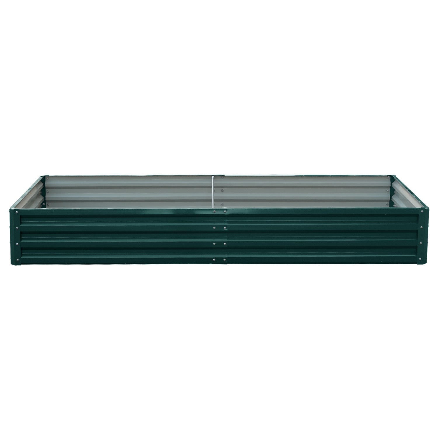 NNEDPE Garden Bed 240 x 120 x 30cm Galvanized Steel - Green