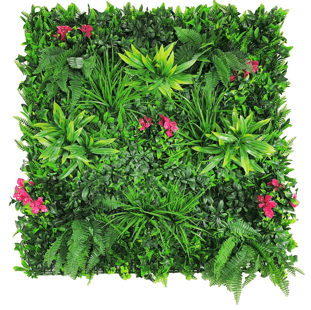 Luxury Flowering Lilac Vertical Garden Green Wall Panel 1m x 1m – SGS UV Resistant